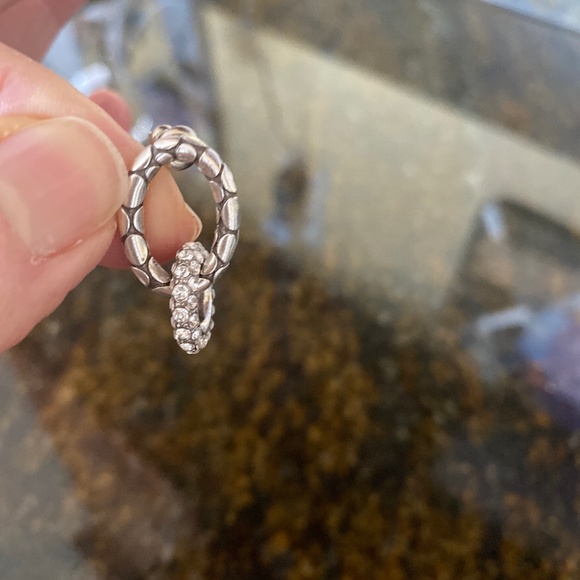 Brighton Jewelry - Brighton Silver and clear stone earrings